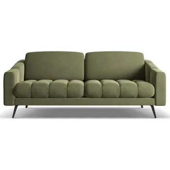 Pohovka Zelená sametová pohovka 202 cm Nalu – Makamii ID_1731068