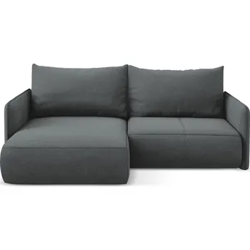 Pohovka Šedá rozkládací/s úložným prostorem rohová pohovka (levý roh) Nanea – Makamii ID_1731096