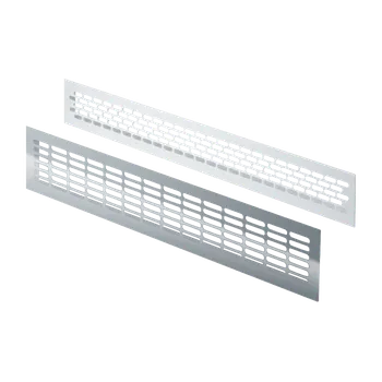Mřížka větrací hliníková 480 × 80 mm bílá