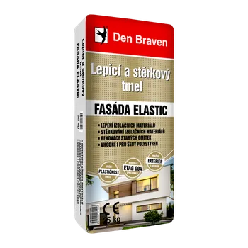 Tmel Den Braven Lepicí a stěrkový tmel FASÁDA ELASTIC 25 kg pytel