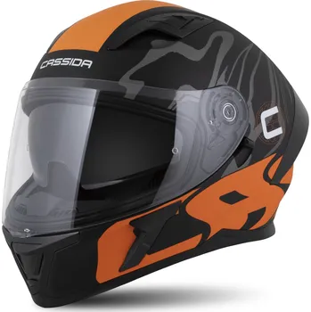 Helma na motorku Přilba Cassida Orbit Multivers černá mat/oranžová/šedá/bílá 2025 Velikost: S (55 až 56 cm)