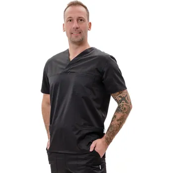 Zdravotnický oděv Perlička® Zdravotnická košile DRAHOŠ Černá Barva: Černá, Velikost: 60