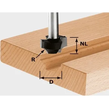 Fréza FESTOOL Čtvrttyčová zaoblovací fréza HW S8 D17/R3