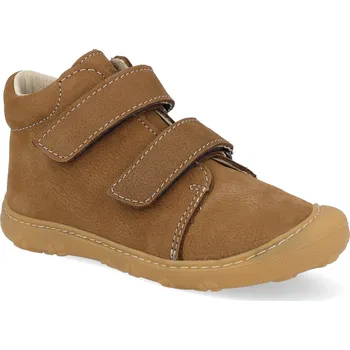 Dívčí obuv Barefoot dětské kotníkové boty Ricosta - Pepino Chrisy Curry W hnědé Velikost: 22