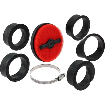 Filtr pro motocykl SIP Vzduchový filtr Double Layer 40mm ⌀ 46-62 - červený 40232005