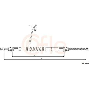 Auto-moto Lanovod parkovací brzdy COFLE 92.11.5582