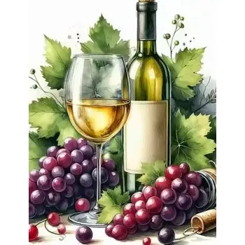 Diamantové malování Diamantové malování/Huacan - Na vínko