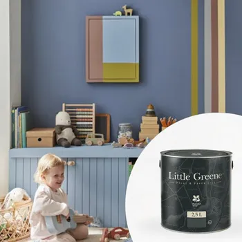 barva na zeď Little Greene Omyvatelná barva do dětského pokoje na stěny - Matná - 2,5L - Intelligent Eggshell Vyberte odstín:: Masquerade Light (332)