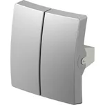 Tlačítko sériové, stříbrná, EKONOMIK, TE11ES-U - doprodej