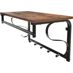 Vasagle Věšák na zeď HENRY, 60x30x32cm, černá/hnědá