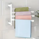 Otočný sušák na utěrky bílý/stříbrný…