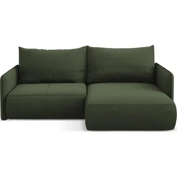 Pohovka Zelená rozkládací/s úložným prostorem rohová pohovka (pravý roh) Nanea – Makamii ID_1731922