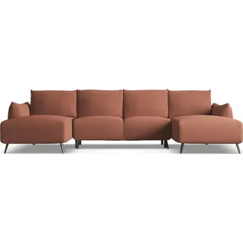 Pohovka Růžová rohová pohovka Malie – Makamii ID_1731224