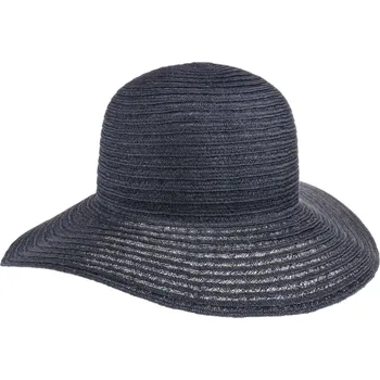 Klobouk Dámský černý slaměný letní klobouk - Floppy Mayser Janell Velikost: 59 cm (L)