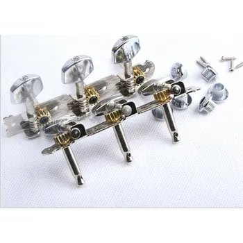 Náhradní díl na kytaru Ladící mechanika, ZA11, sada 3+3, stříbrná