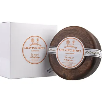 D.R. Harris Sandalwood mýdlo na holení 100 g v misce z mahagonového dřeva