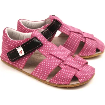 Dívčí obuv Ef Barefoot sandálky Růžová s černou EUR 33