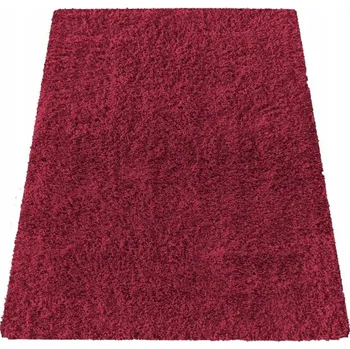 Koberec Plyšový Kamel Soft Koberec Shaggy Měkký 120x170 Červený