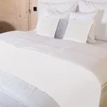 Sametový přehoz/běhoun na postel Velvet Premium SVP-024 Krémově bílý 50x260 cm