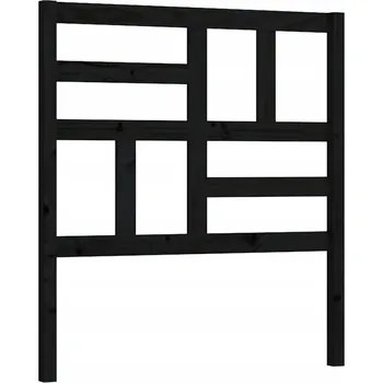 Čelo dřevěné černé 96x4x104 cm