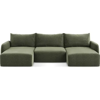 Pohovka Zelená rozkládací/s úložným prostorem rohová pohovka Kalena – Makamii ID_1731702