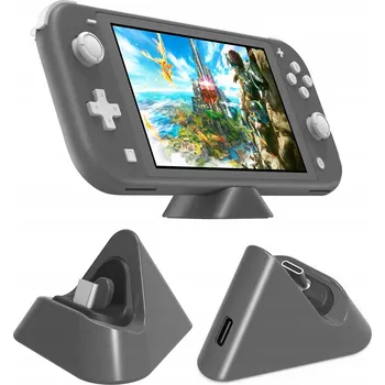 Herní konzole Nintendo Switch / NS OLED LITE mini dokovací stanice / nabíjecí stanice Šedá