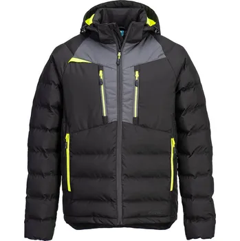 PORTWEST DX468 / Zateplená strečová bunda - černá XXXL
