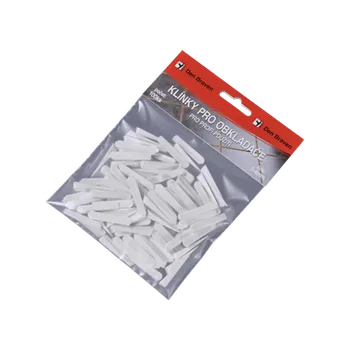 Klínky pro obkladače 2,5 - 8 mm, 30 ks modrá