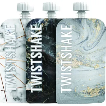 uchovávání příkrmu Twistshake Plnitelná kapsička 100 ml 3 ks