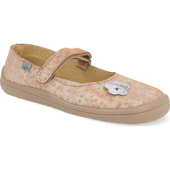 Dívčí baleríny Barefoot baleríny Beda - Bella zlaté Velikost: 34