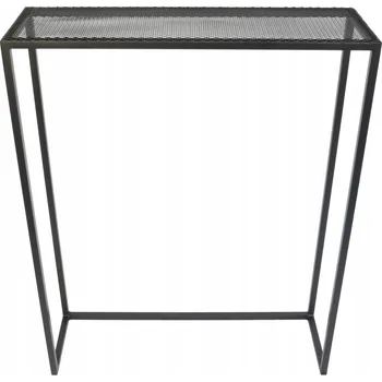 Konferenční stolek Konzolový Stolek konzola květináč loft indostrial 20x65x82 černá matná