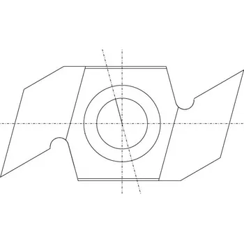 Příslušenství k frézce IGM N033 Žiletka tvrdokovová - 34x16x7 Dřevo+