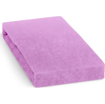Prostěradlo Froté prostěradlo 120x200cm, světle fialové