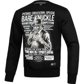 Pánská móda PitBull West Coast Pánská mikina Bare Knuckle - černá XL