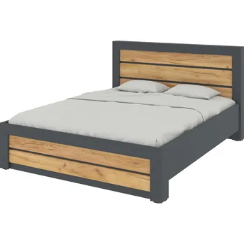 Postel Max-i Postel BLAISE NEW 160x200 Zvolte barvu:: antracit + dub tacho