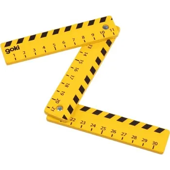 Dřevěná hračka GOKI dětský dřevěný SKLÁDACÍ METR