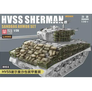 Plastikový model LANMO Model 1/35 Sherman HVSS Sandbag armor set