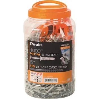 Hmoždinka SPIT 055704 HIT M 6-5/32 BIDON natloukací hmožděnka 6x30 1ks