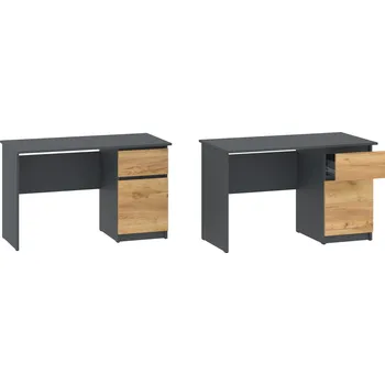 Psací stůl Max-i Psací stůl NYSSE pravý BLAISE NEW Zvolte barvu:: antracit + dub tacho