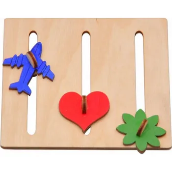 Vrták MALÝ LABYRINT NA MANIPULAČNÍ DESKU S BAREVNÝMI DEKORACEMI