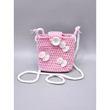 Mini crossbody kabelka pro malé slečny růžová