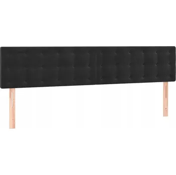 Čelo postele sametové černé 100x78/88 cm x2