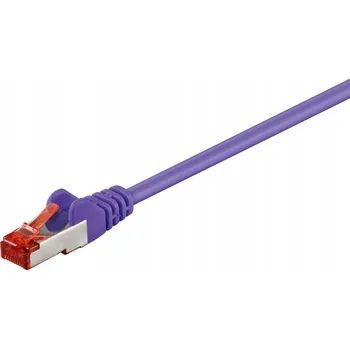 Síťový kabel Patchcord Goobay S/FTP 6 RJ45 / RJ45 20 m fialový