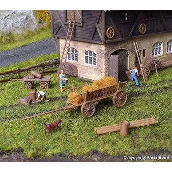 Modelová železnice Hospodářské povozy s příslušenstvím H0 - Vollmer 43699