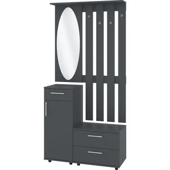 Předsíňová stěna Max-i Předsíňová stěna THORBORG Zvolte barvu:: antracit