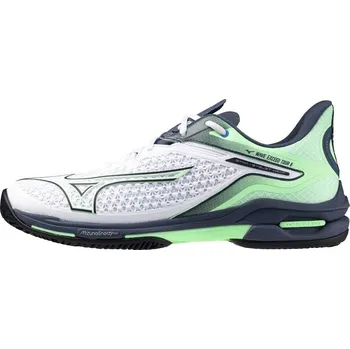 Pánská tenisová obuv Pánská tenisová obuv Mizuno Wave Exceed Tour 6 CC White/India Ink/Neo Mint EUR 45