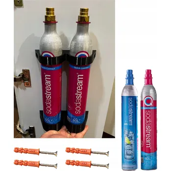Příslušenství pro výrobník sody Držák pro CO2 bombičku SodaStream | závěsný zásobník | výrobník sody | dvojitý