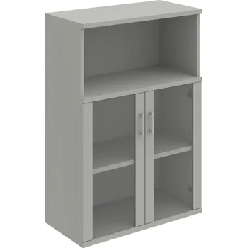 Policová skříň S 3 80 05 – Skříň policová dvéřová 115,2 × 80 cm - Šedá , Šedá , USH – hranatá