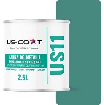 barva na kov BARVA NA KOV NA REZ HLINÍK 4v1 TYRKYSOVĚ MÁTOVÁ RAL 6033 LESK 2,5L