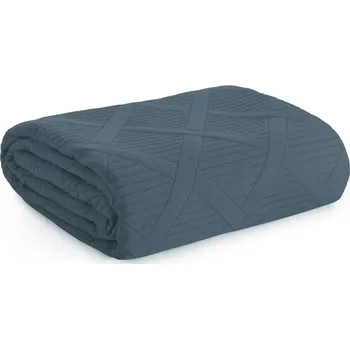 Přehoz na lůžko Přehoz na postel Eurofirany polyester 220 cm x 240 cm modrý